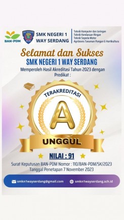 Akreditasi SMK Way Serdang