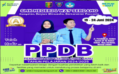PPDB 2024 SMK Negeri 1 Way Serdang